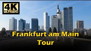 Tour in Frankfurt am Main, Germany with Electric Scooter- 4K 60fps - September 2021