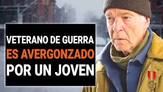 VETERANO en la MISERIA es AVERGONZADO por un JOVEN | DramatizeMe Español