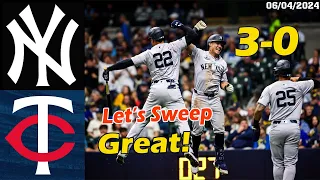 New York Yankees vs. Minnesota Twins Highlights , Jun 04 2024 | MLB Season 2024