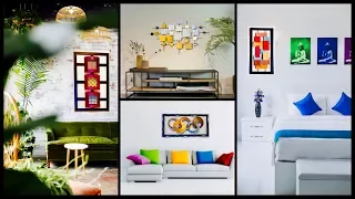 4 DIY Abstract Wall Art Ideas For A Modern Living Space| gadac diy|Home Decorating Ideas Handmade