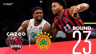 Baskonia survives Panathinaikos late comeback! | Round 23, Highlights | Turkish Airlines EuroLeague