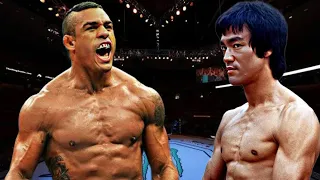 BRUCE LEE VS VITOR BELFORT 😱🔥*INSANE* (EA SPORTS UFC 4) UFC KNOCKOUTS | BRUCE LEE FIGHT | UFC 2023