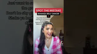 SPOT THE MISTAKE CHALLENGE! BANANZA BELLY DANCER TIKTOK SONG #shorts