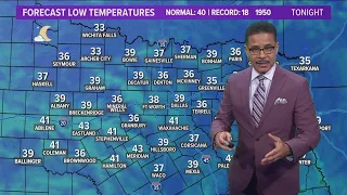DFW Weather: Chilly Monday night ahead of warm-up, weekend rain