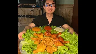 ASRM MUKBANG | 매운면, 닭다리살, 매운소스 닭날개, 치즈소스