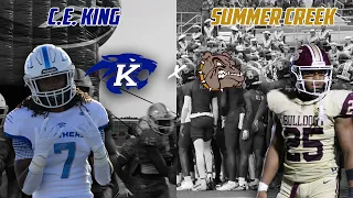 TOP RANKED HOUSTON DISTRICT MATCH-UP C.E. King vs Summer Creek | Texas High School Football #txhsfb