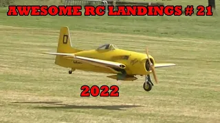 AWESOME RC LANDINGS - WW2 FIGHTERS LANDING COMPILATION - TBOBBORAP1 # 21 - 2022