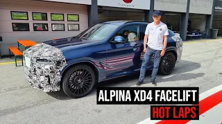 ALPINA XD4 2022 track driving