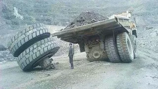 100 Extreme Dangerous Idiots at Work Fastest Biggest Dump Truck Excavator Cranes Ship Fails Driving