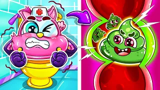 Oh No! Zombie Poo Poo, Go Away 🧟💩Potty Training & Healthy Habits🚓🚌🚑🚗+More Nursery Rhymes by BabyCars