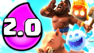 EL INCREÍBLE MAZO DE MONTA 2.0 QUE VUELVE LOCOS A SUS RIVALES!!! CLASH ROYALE - KANARIOOO