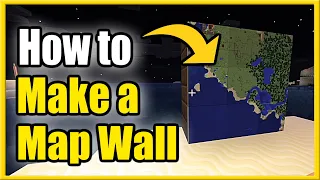 How to MAKE a MAP WALL in Minecraft 100% Guide (New Method!)