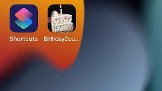 How to create birthday count down using Shortcuts app