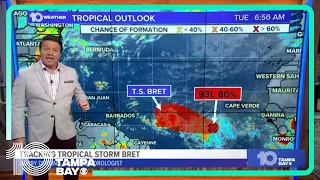 Tropical Storm Bret forecast to bring rough conditions to Caribbean islands