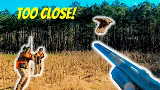 TOO CLOSE!!! (NON-STOP ACTION) Georgia Quail Hunting