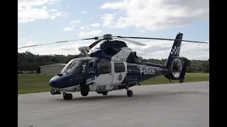 Victoria Police Helicopter Take-off 2020 ! Eurocopter AS365N3 Dauphin