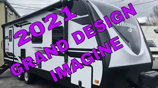 New 2021 GRAND DESIGN IMAGINE 2600RB TRAVEL TRAILER Dodd RV Show Rear Bathroom Couples Camper