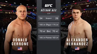 Donald Cerrone vs Alexander Hernandez CPU vs CPU UFC 3