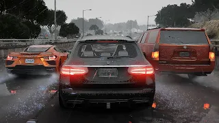 GTA5 Enhanced Realistic Weather And Expanded Detail Open World Gameplay On RTX4090 Ultra Ray Tracing