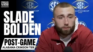 Slade Bolden Reacts to Alabama Winning SEC Championship vs. Georgia & John Metchie Injury