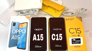 Oppo A15 Vs Realme C15  Qualcomm Edition Unboxing ⚡ Comparison and Price in Hindi 🔥🔥