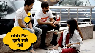 Rich Beggar Prank with i Phone x & 1 Lakh Rupees | Nishu Tiwari | Pranks in India