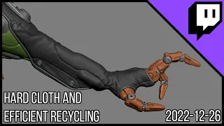 3D Character Sculpting - Marco Plouffe's Twitch Stream of 2022-01-26 - Hard Cloth and Efficiency