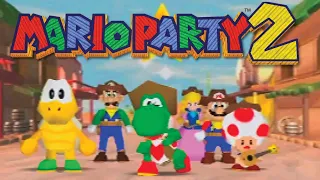 Mario Party Series: Western Land (Yoshi vs Bowser, Mario, Peach, Luigi) Mario Party 2