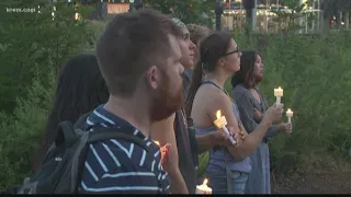 Crowd gathers in Spokane to protest conditions at the border