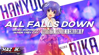 RIKA & HANYUU  RAP | All Falls Down - HazTik x Callon B | Higurashi GOU When They Cry AMV