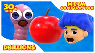 Om-Nom-nom with New Heroes | Mega Compilation | D Billions Kids Songs