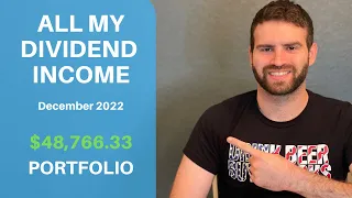 All My Dividend Income From My $48,766 Dividend Stock Portfolio I December 2022