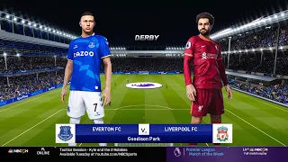 Everton vs Liverpool - EPL Premier League Derby | eFootball PES 2021 | Salah vs Everton