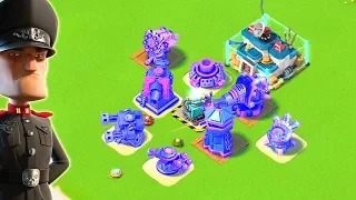 Boom Beach ONE OF EACH Defense vs Defending Hammerman Challenge!!