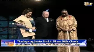Thanksgiving service holds in South Africa in celebration of Esama’s 81st birthday
