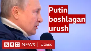 Путин вайрон қилган Украина: Россия бошлаган урушга 1 ой бўлди BBC News O'zbek