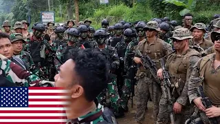 Hundreds of US Marines Forces & Indonesian Navy (TNI-AL) Joint CARAT 24 in Bandar Lampung, Indonesia