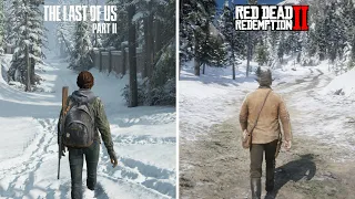 The Last of us 2 Vs RDR 2 _ Physics and Details Comparison