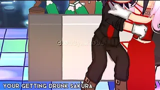 🥴Your getting drunk Sakura..🍾//🍅SasuSaku🌸//Naruto Mordern AU/Naruto//