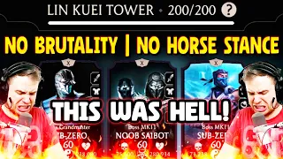 MK Mobile. I Turned Lin Kuei Tower 200 Into HELL! No Brutality, No Horse Stance. IS IT POSSIBLE?