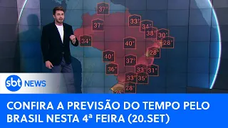 Previsão: Ondas de calor atinge regiões do Brasil | #SBTNewsnaTV (20/09/23)