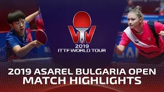 Liu Xi vs Tatiana Kkulkova | 2019 ITTF Bulgaria Open Highlights (Pre)