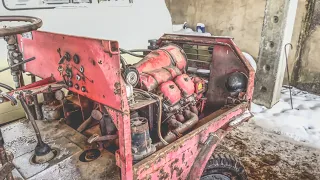 Extrem Kaltstart alter Traktor bei minus 20 Grad