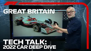 A Deep Dive Into The 2022 Formula 1 Car | F1 TV Tech Talk | 2021 British Grand Prix