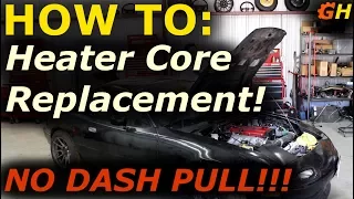 Heater Core Replacement WITHOUT Dash Pull!!! | Reborn Turbo Miata Build #27