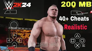 2K24! Most Realistic Graphics Patch Of wwe 2K24 For SmackDown Vs Raw 2011 PPSSPP By PSP Gamer