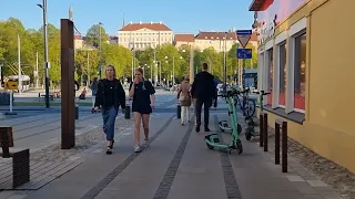 4K walking tour Balti jaam - Südalinn/Streets sound/Tallinn Estonia