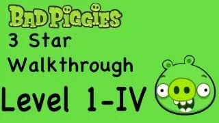 Bad Piggies - Bonus Level 1-IV 3 Star Walkthrough Ground Hog Day | WikiGameGuides