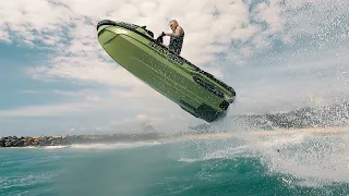 JUMPING MY JETSKI OVER 10FT WAVES!!! (ep 2)