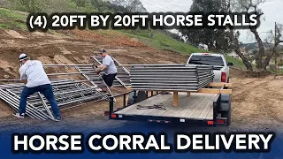 Delivering Horse Corrals | Southern California Horse Panels | SoCal Fence and Barn